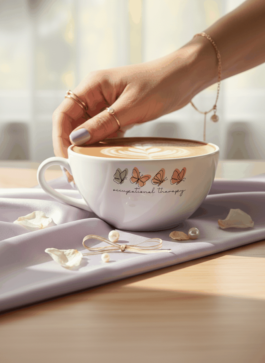 Brawny Ceramic Cups | 250ml |Occupational Therapy Permanent Print | Premium Ceramic Mugs 1219 Avenue