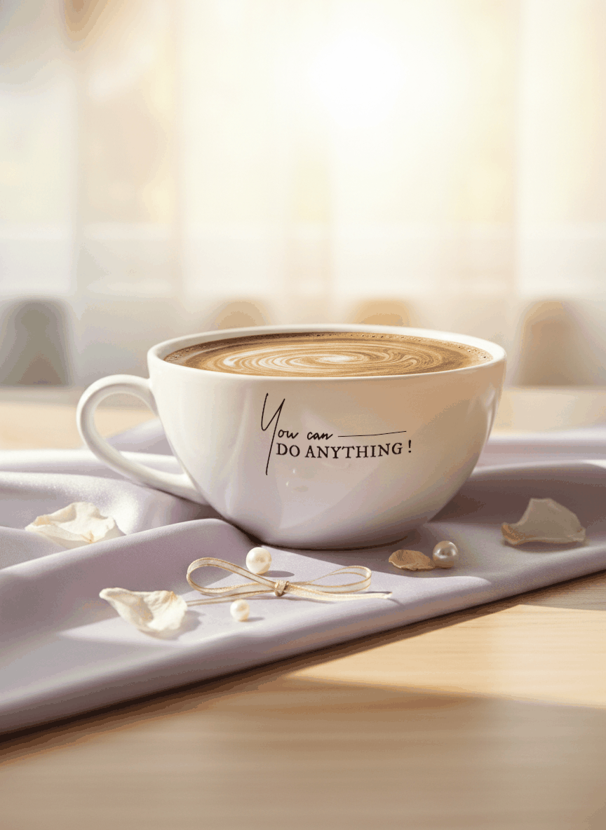 Brawny Ceramic Cups | 250ml |You Can Do Anything Permanent Print | Premium Ceramic Mugs 1219 Avenue