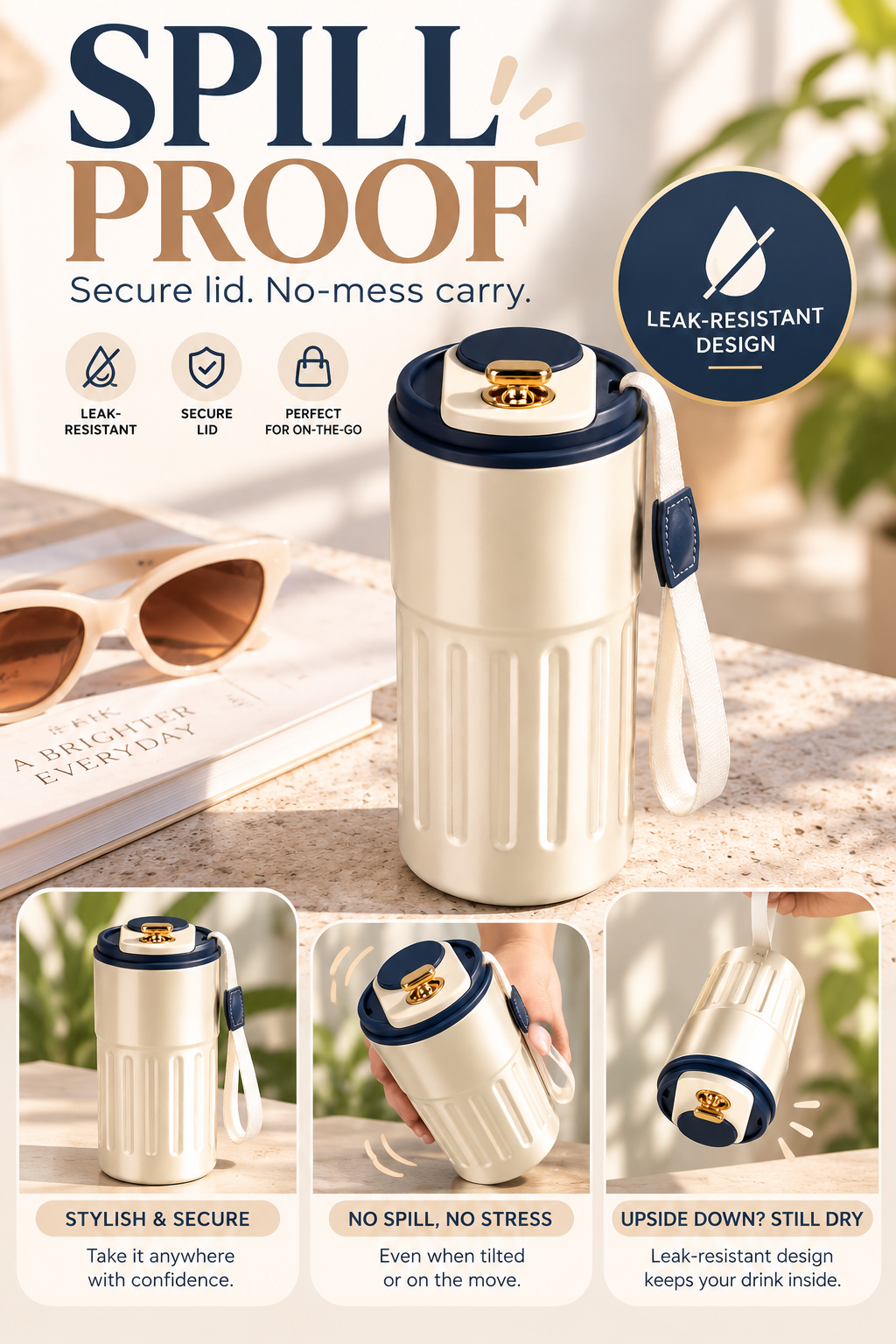 Caffé Muse Temperature Display Coffee Flask 500ml | Double Wall Insulated Hot & Cold Flask 1219 Avenue