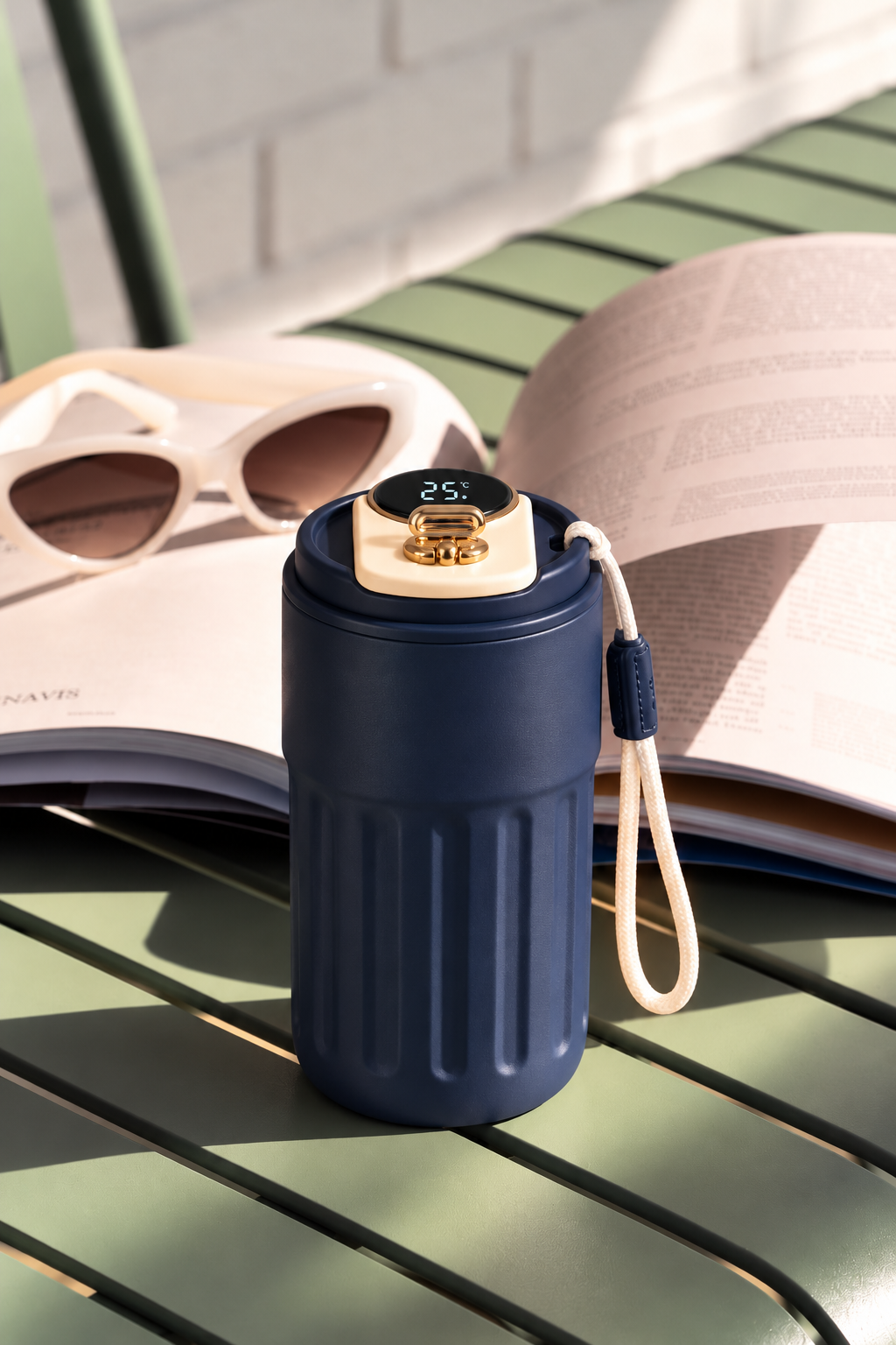 Caffé Muse Temperature Display Coffee Flask 500ml | Double Wall Insulated Hot & Cold Flask 1219 Avenue