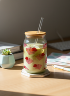 Can Shaped Sipper 500ml| Love Notes| Tumbler with lid and straw 1219 Avenue India