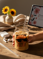 Can Shaped Sipper 500ml| What You Lookin At Print | 18oz Can Tumbler with lid and straw 1219 Avenue India