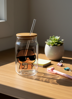 Can Shaped Sipper 500ml| What You Lookin At Print | 18oz Can Tumbler with lid and straw 1219 Avenue India