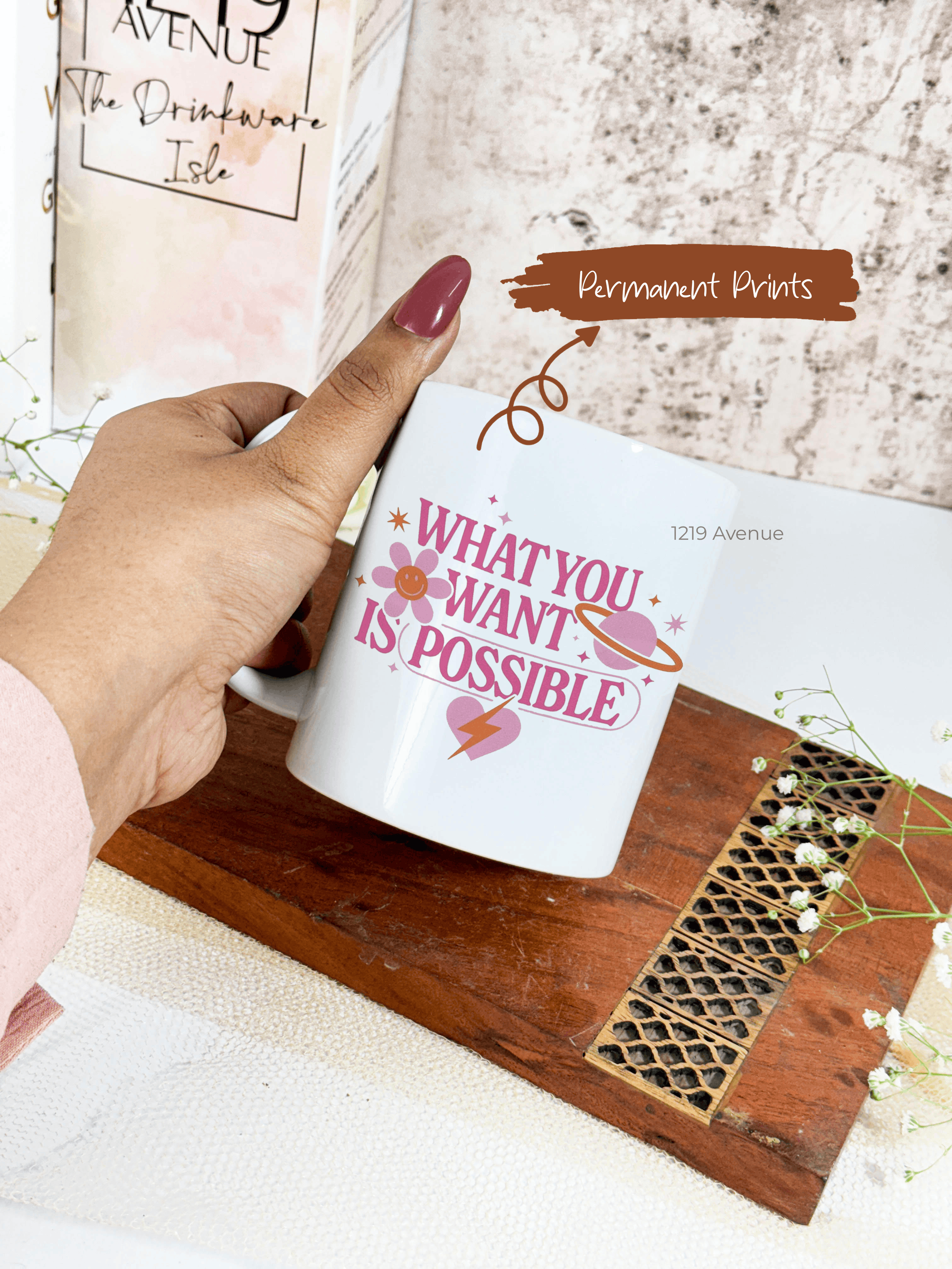 Ceramic White Mug 350ml | Cosmic Manifest | Pocket Picks Mugs 1219 Avenue