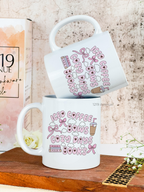 Ceramic White Mug 350ml | Iced Coffee & Bows | Pocket Picks Mugs 1219 Avenue