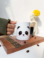 Ceramic White Mug 350ml |The Cute Panda Print | Pocket Picks Mugs 1219 Avenue India