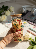 Clear Grande Sipper 650ml|Bow And Grace Print| 600ml Coffee Tumbler with Straw and Lid 1219 Avenue India