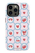 Cloud Skin Case for iPhone 14 to 17 Series| Berry Charm Print | Premium 3D Hard Shell Cover 1219 Avenue