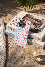 Cloud Skin Case for iPhone 14 to 17 Series| Berry Charm Print | Premium 3D Hard Shell Cover 1219 Avenue