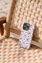 Cloud Skin Case for iPhone 14 to 17 Series| Berry Charm Print | Premium 3D Hard Shell Cover 1219 Avenue