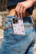 Cloud Skin Case for iPhone 14 to 17 Series| Berry Charm Print | Premium 3D Hard Shell Cover 1219 Avenue