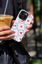 Cloud Skin Case for iPhone 14 to 17 Series| Berry Charm Print | Premium 3D Hard Shell Cover 1219 Avenue