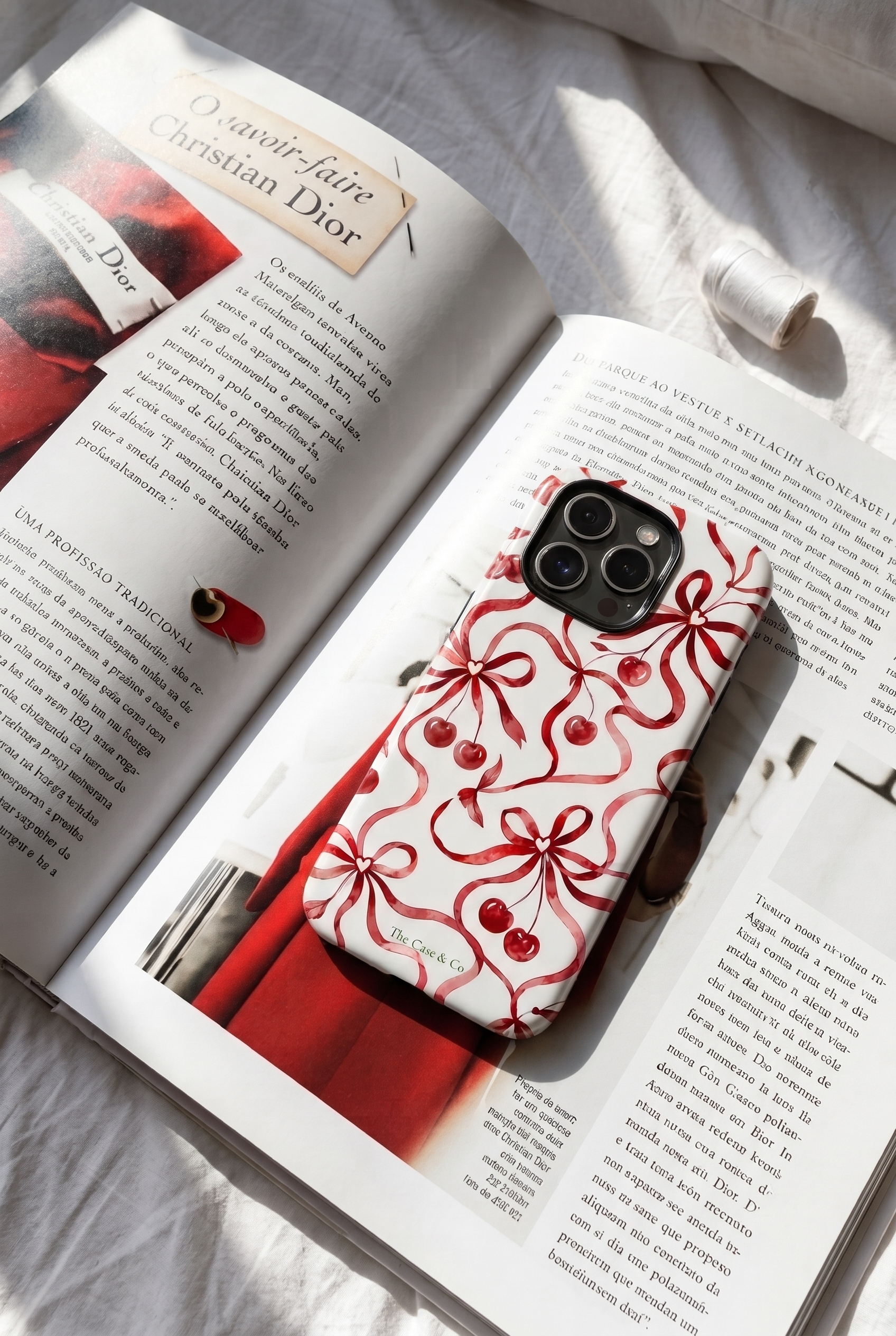 Cloud Skin Case for iPhone 14 to 17 Series| Berry Sweet Print | Premium 3D Hard Shell Cover 1219 Avenue