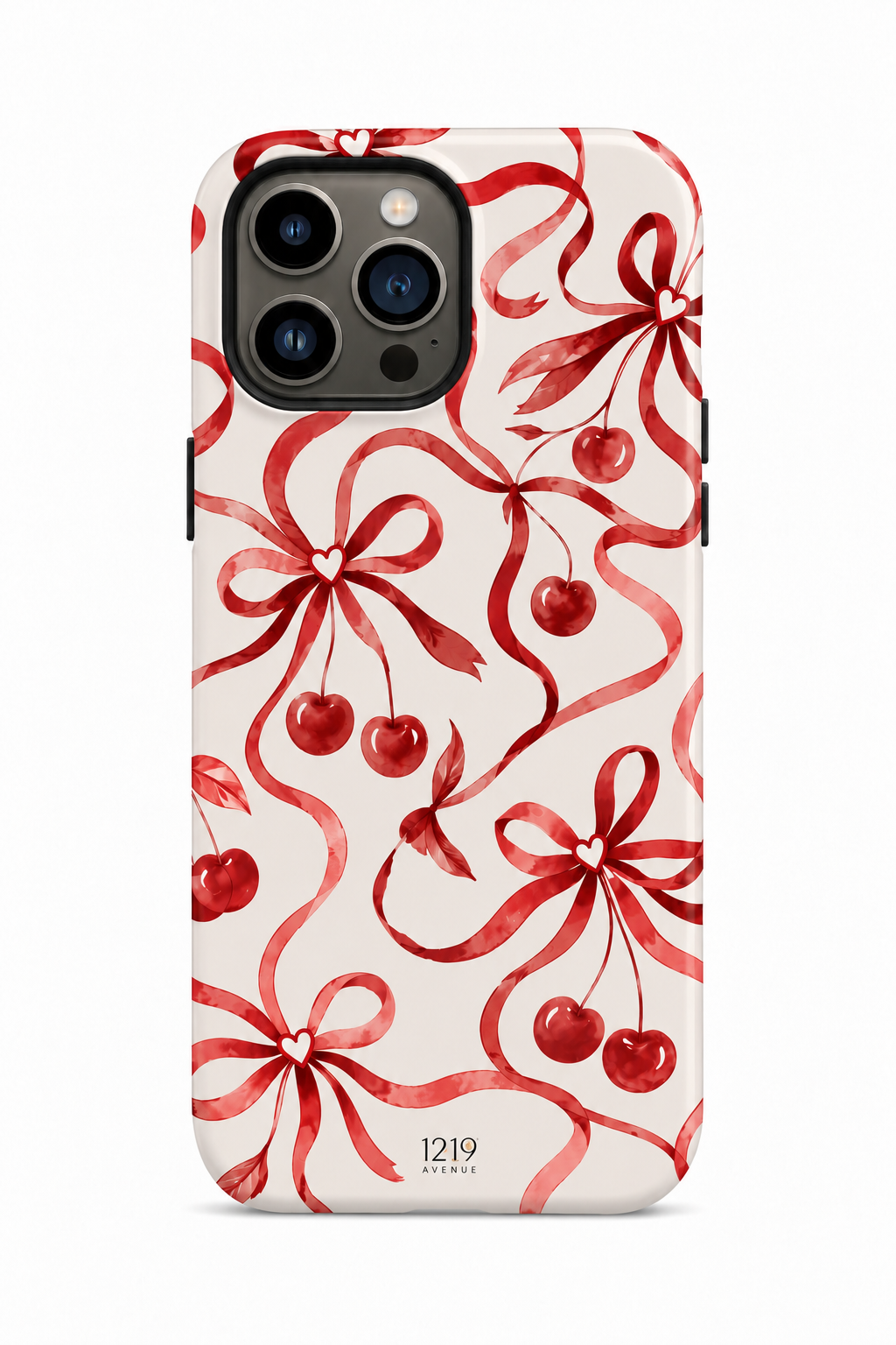 Cloud Skin Case for iPhone 14 to 17 Series| Berry Sweet Print | Premium 3D Hard Shell Cover 1219 Avenue