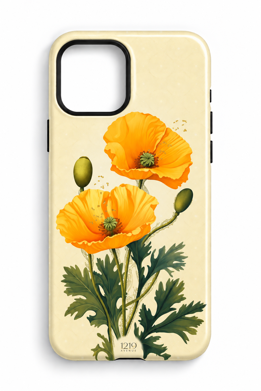 Cloud Skin Case for iPhone 14 to 17 Series| Blooming Sunshine Print | Premium 3D Hard Shell Cover 1219 Avenue