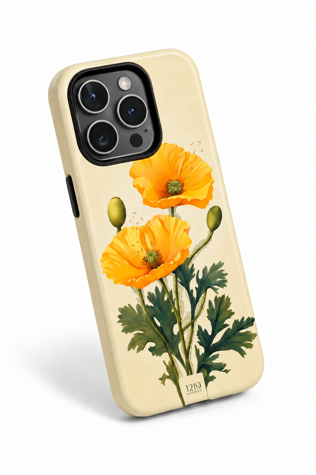 Cloud Skin Case for iPhone 14 to 17 Series| Blooming Sunshine Print | Premium 3D Hard Shell Cover 1219 Avenue