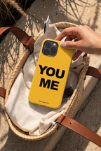 Cloud Skin Case for iPhone 14 to 17 Series| Bold Connection Print | Premium 3D Hard Shell Cover 1219 Avenue