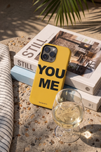 Cloud Skin Case for iPhone 14 to 17 Series| Bold Connection Print | Premium 3D Hard Shell Cover 1219 Avenue