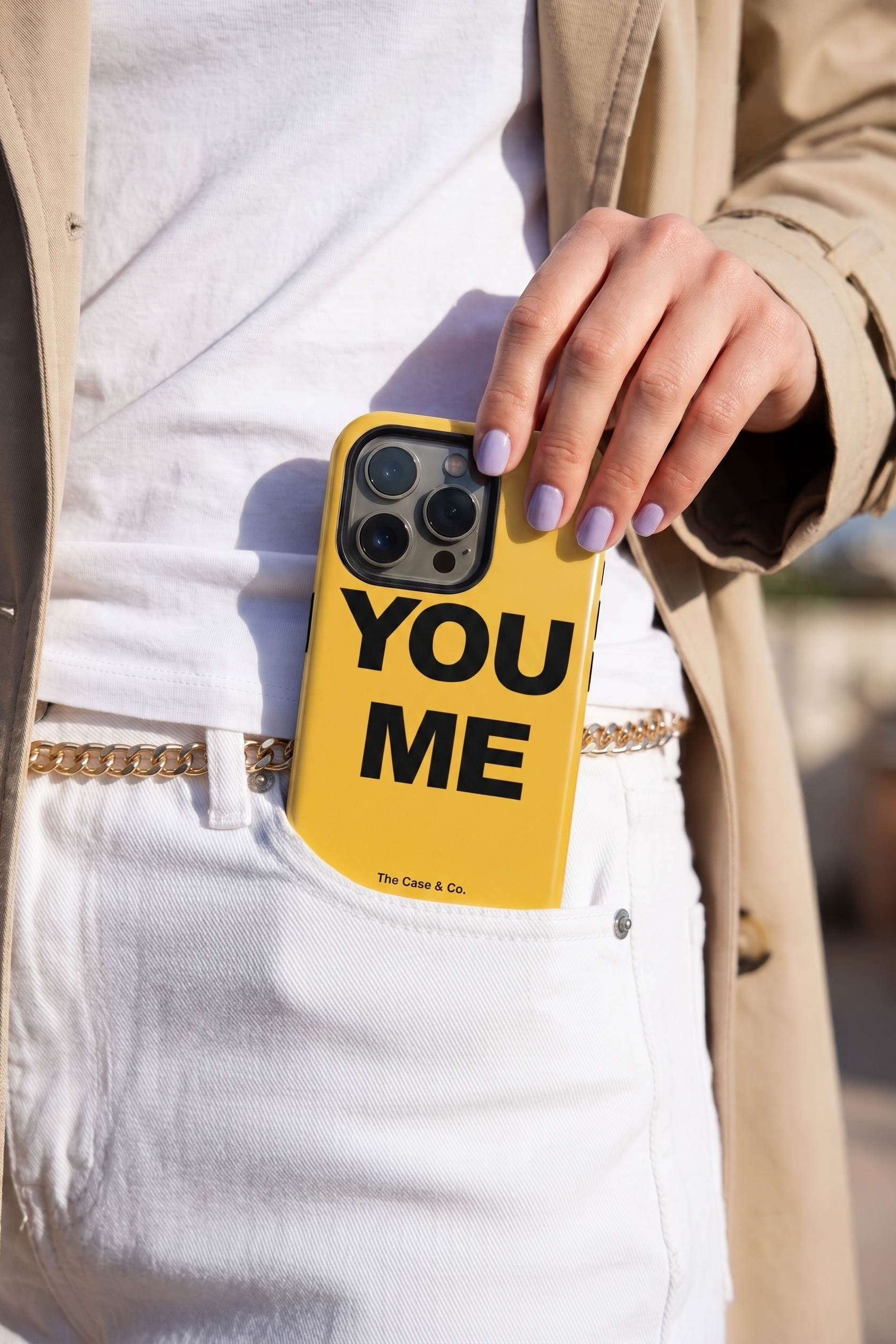 Cloud Skin Case for iPhone 14 to 17 Series| Bold Connection Print | Premium 3D Hard Shell Cover 1219 Avenue