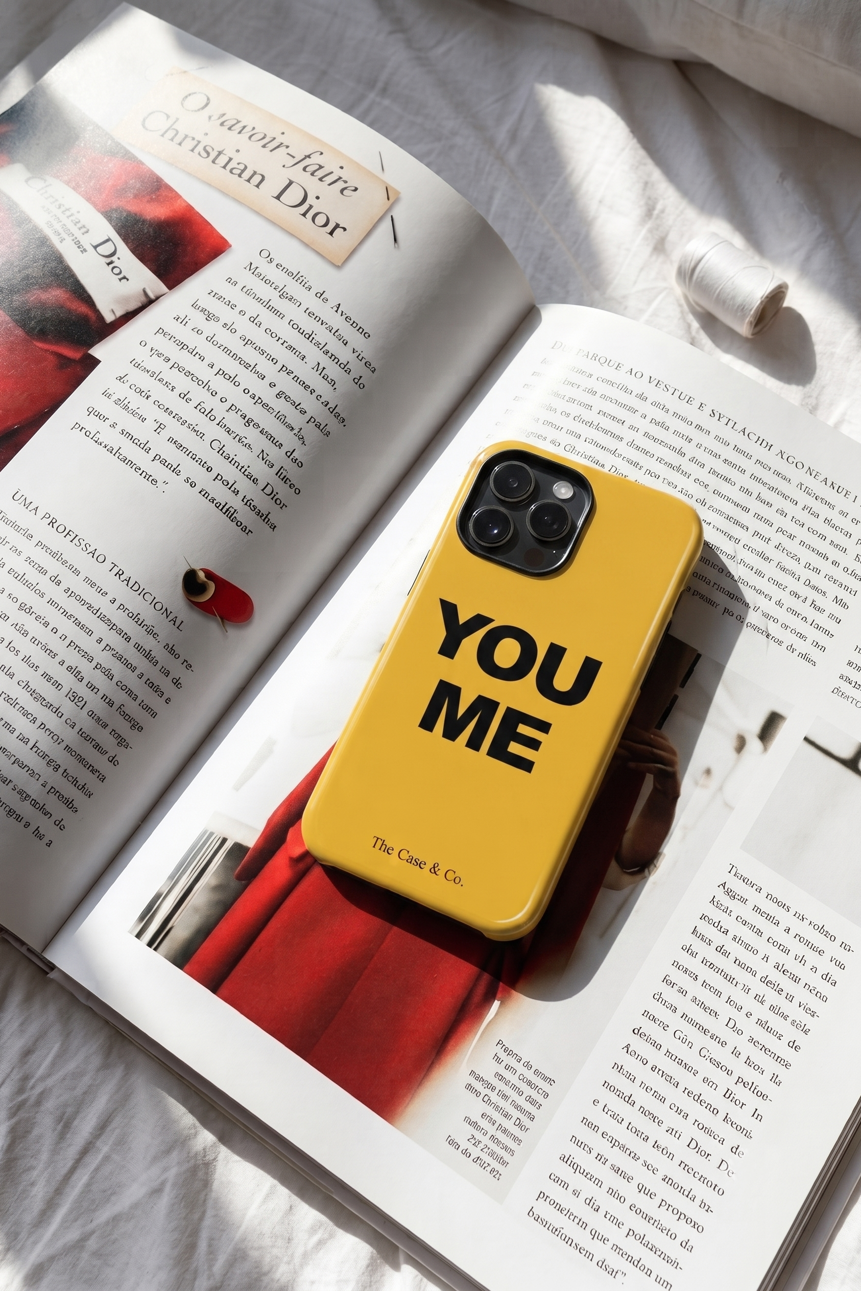 Cloud Skin Case for iPhone 14 to 17 Series| Bold Connection Print | Premium 3D Hard Shell Cover 1219 Avenue