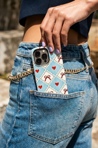 Cloud Skin Case for iPhone 14 to 17 Series| Bow Belle Print | Premium 3D Hard Shell Cover 1219 Avenue
