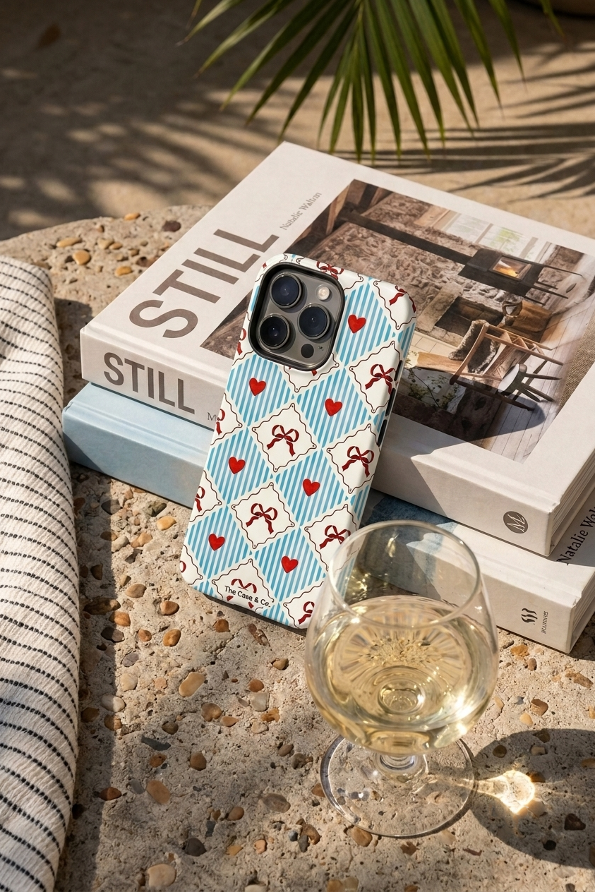 Cloud Skin Case for iPhone 14 to 17 Series| Bow Belle Print | Premium 3D Hard Shell Cover 1219 Avenue