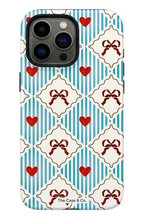 Cloud Skin Case for iPhone 14 to 17 Series| Bow Belle Print | Premium 3D Hard Shell Cover 1219 Avenue