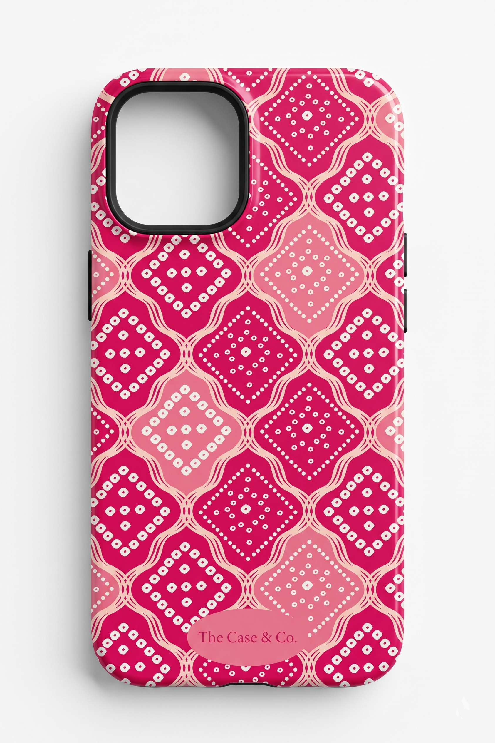 Cloud Skin Case for iPhone 14 to 17 Series| Candy Check Print | Premium 3D Hard Shell Cover 1219 Avenue