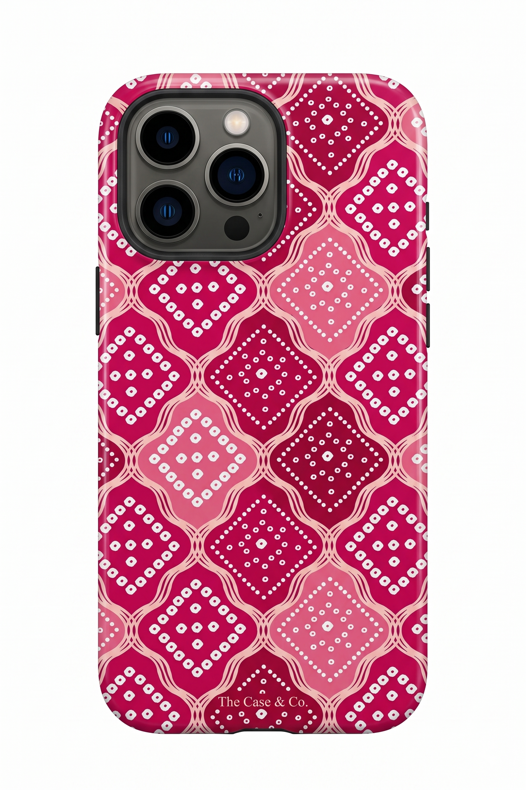 Cloud Skin Case for iPhone 14 to 17 Series| Candy Check Print | Premium 3D Hard Shell Cover 1219 Avenue