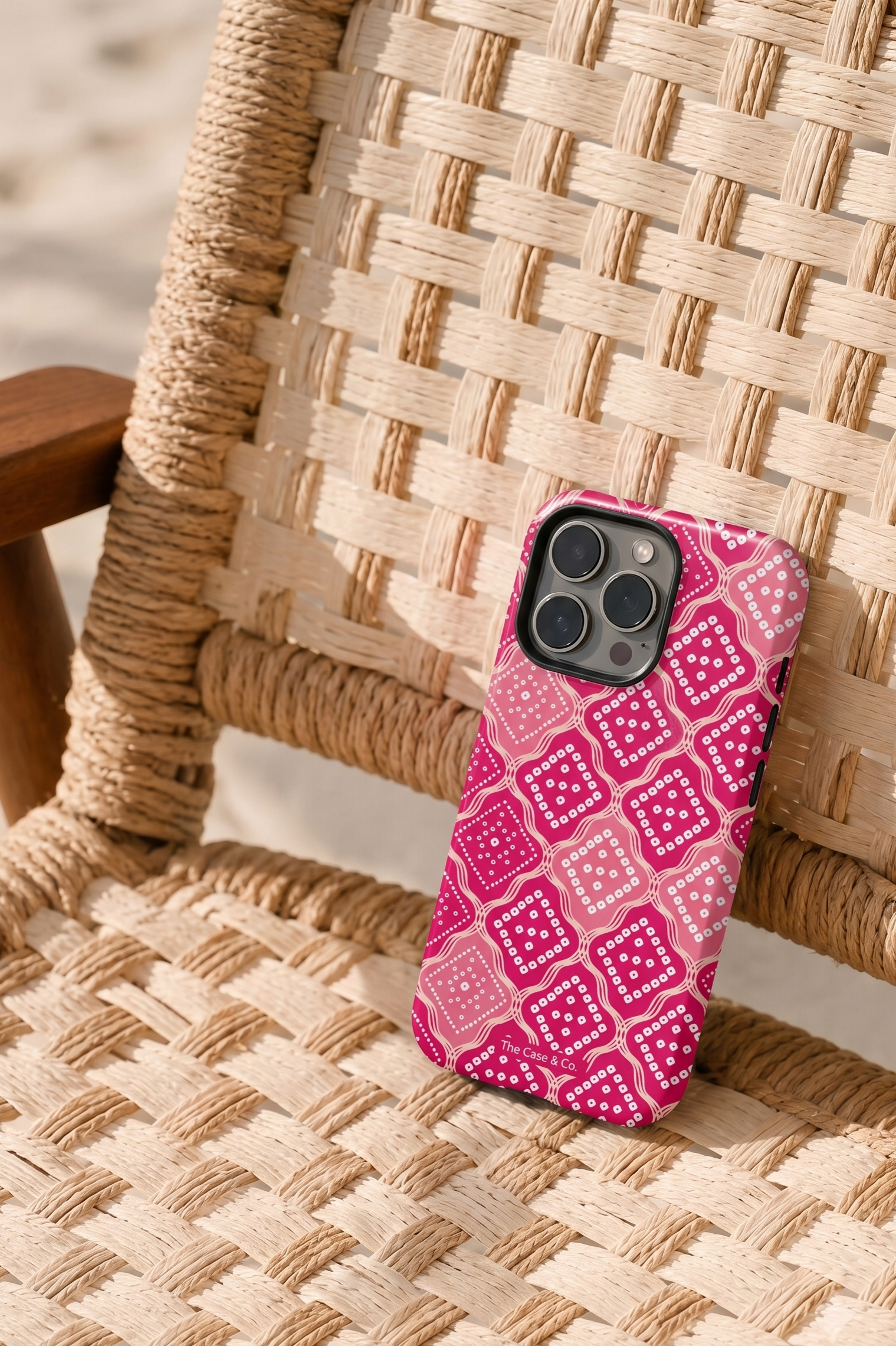 Cloud Skin Case for iPhone 14 to 17 Series| Candy Check Print | Premium 3D Hard Shell Cover 1219 Avenue