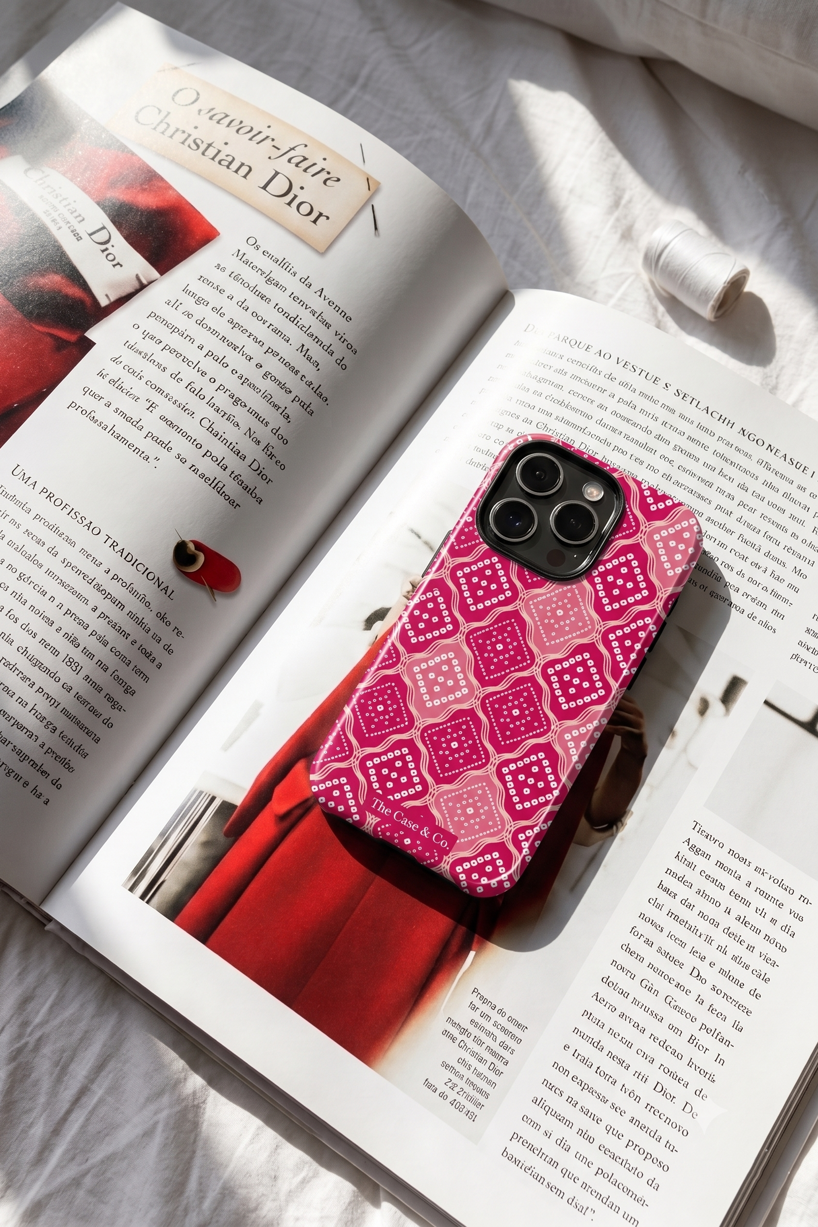 Cloud Skin Case for iPhone 14 to 17 Series| Candy Check Print | Premium 3D Hard Shell Cover 1219 Avenue