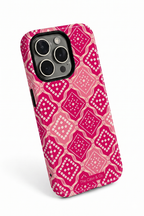 Cloud Skin Case for iPhone 14 to 17 Series| Candy Check Print | Premium 3D Hard Shell Cover 1219 Avenue