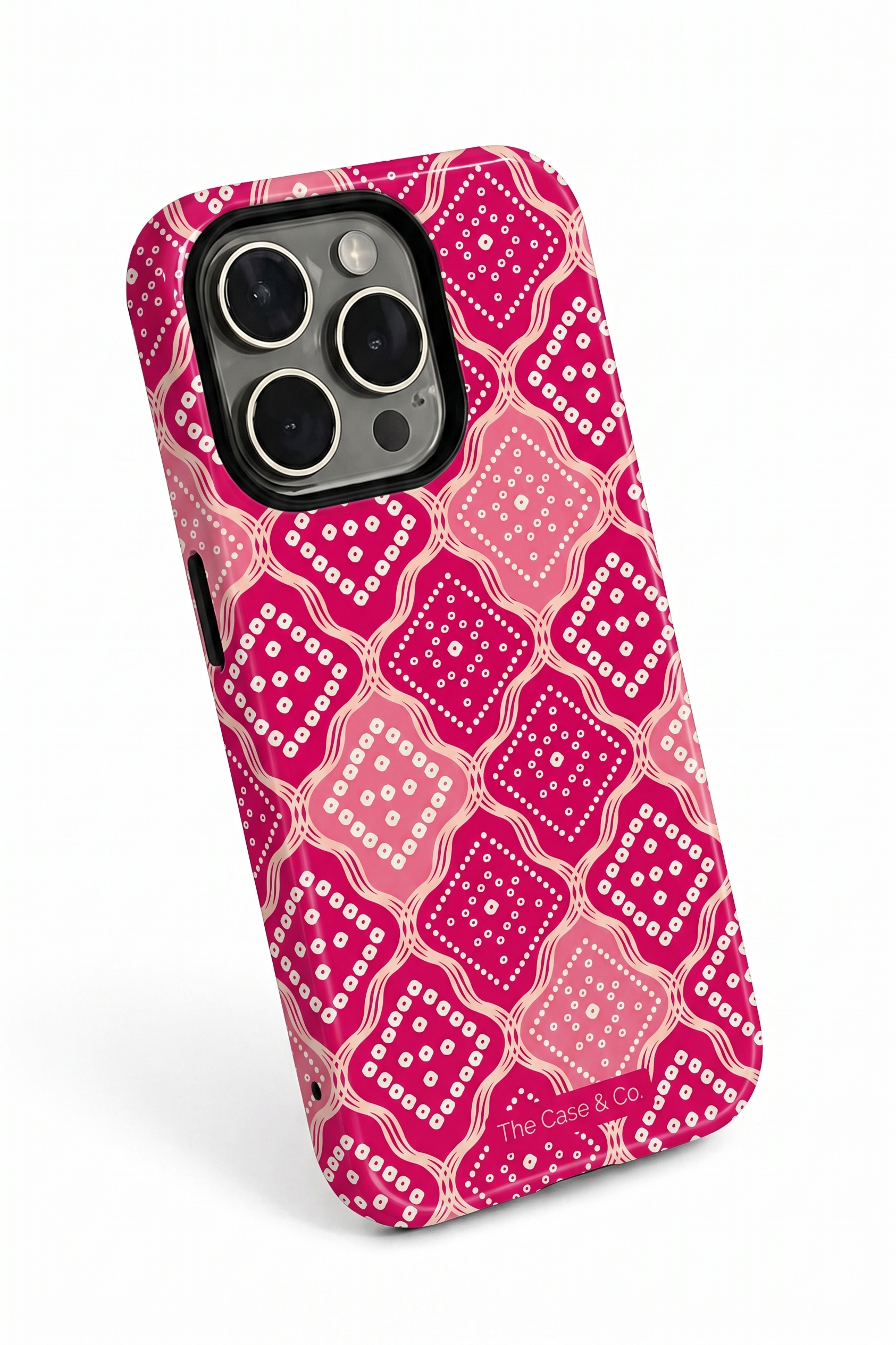 Cloud Skin Case for iPhone 14 to 17 Series| Candy Check Print | Premium 3D Hard Shell Cover 1219 Avenue