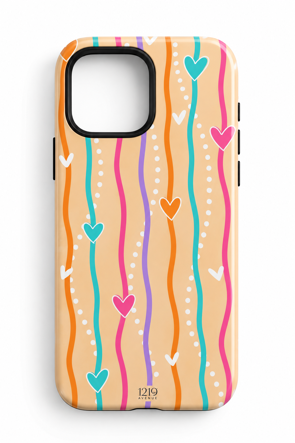 Cloud Skin Case for iPhone 14 to 17 Series| Color Me Love Print | Premium 3D Hard Shell Cover 1219 Avenue