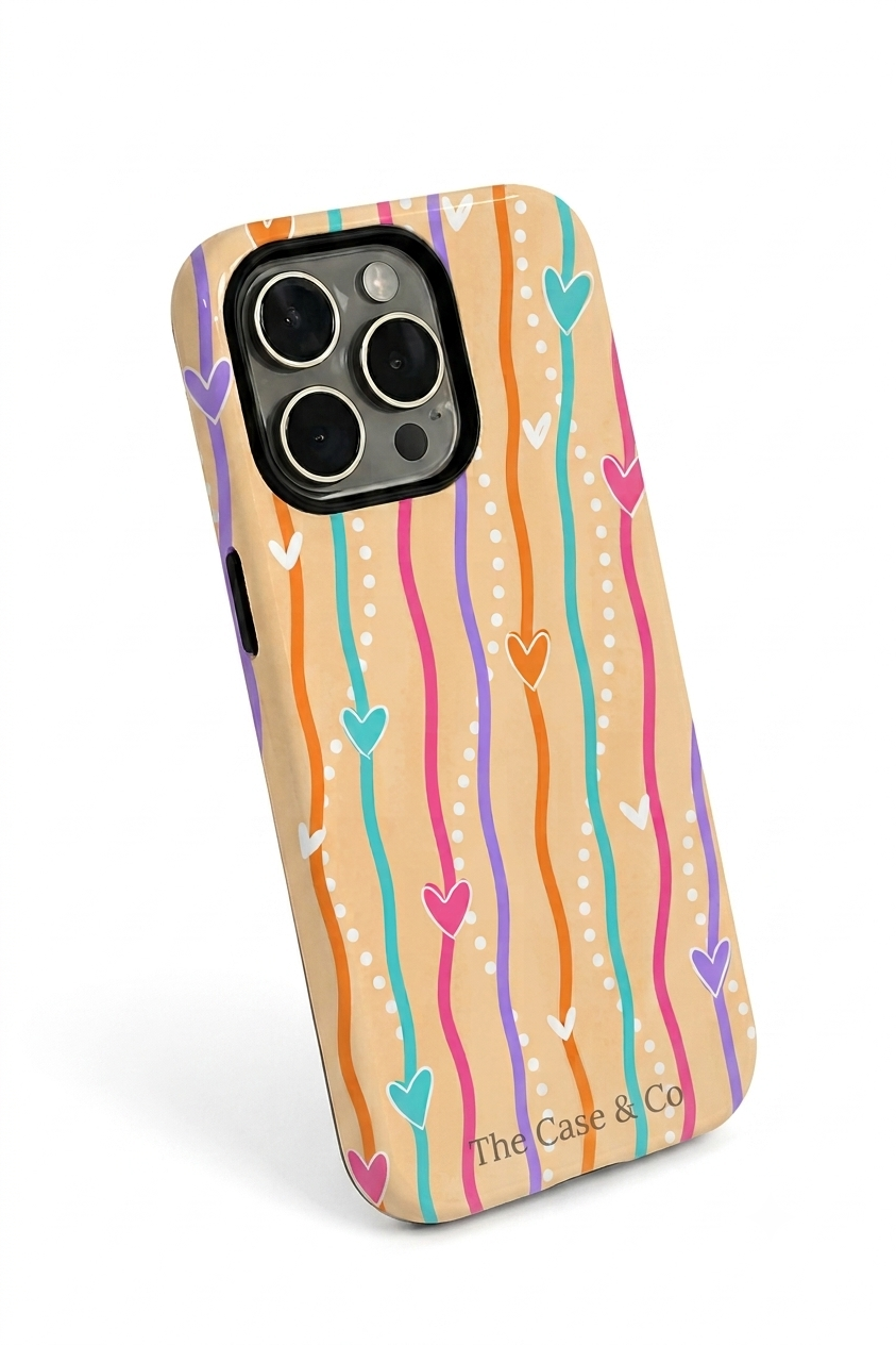 Cloud Skin Case for iPhone 14 to 17 Series| Color Me Love Print | Premium 3D Hard Shell Cover 1219 Avenue