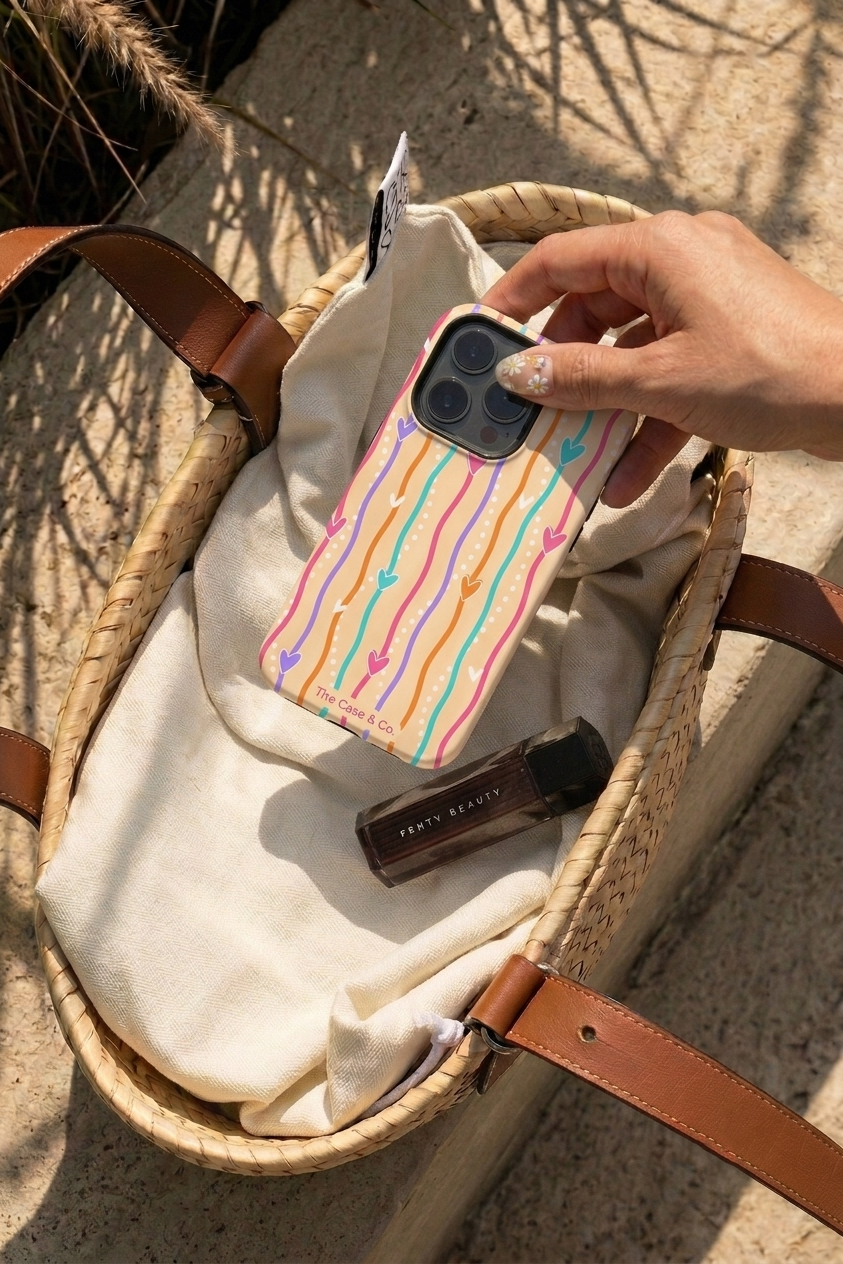 Cloud Skin Case for iPhone 14 to 17 Series| Color Me Love Print | Premium 3D Hard Shell Cover 1219 Avenue