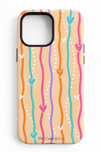 Cloud Skin Case for iPhone 14 to 17 Series| Color Me Love Print | Premium 3D Hard Shell Cover 1219 Avenue