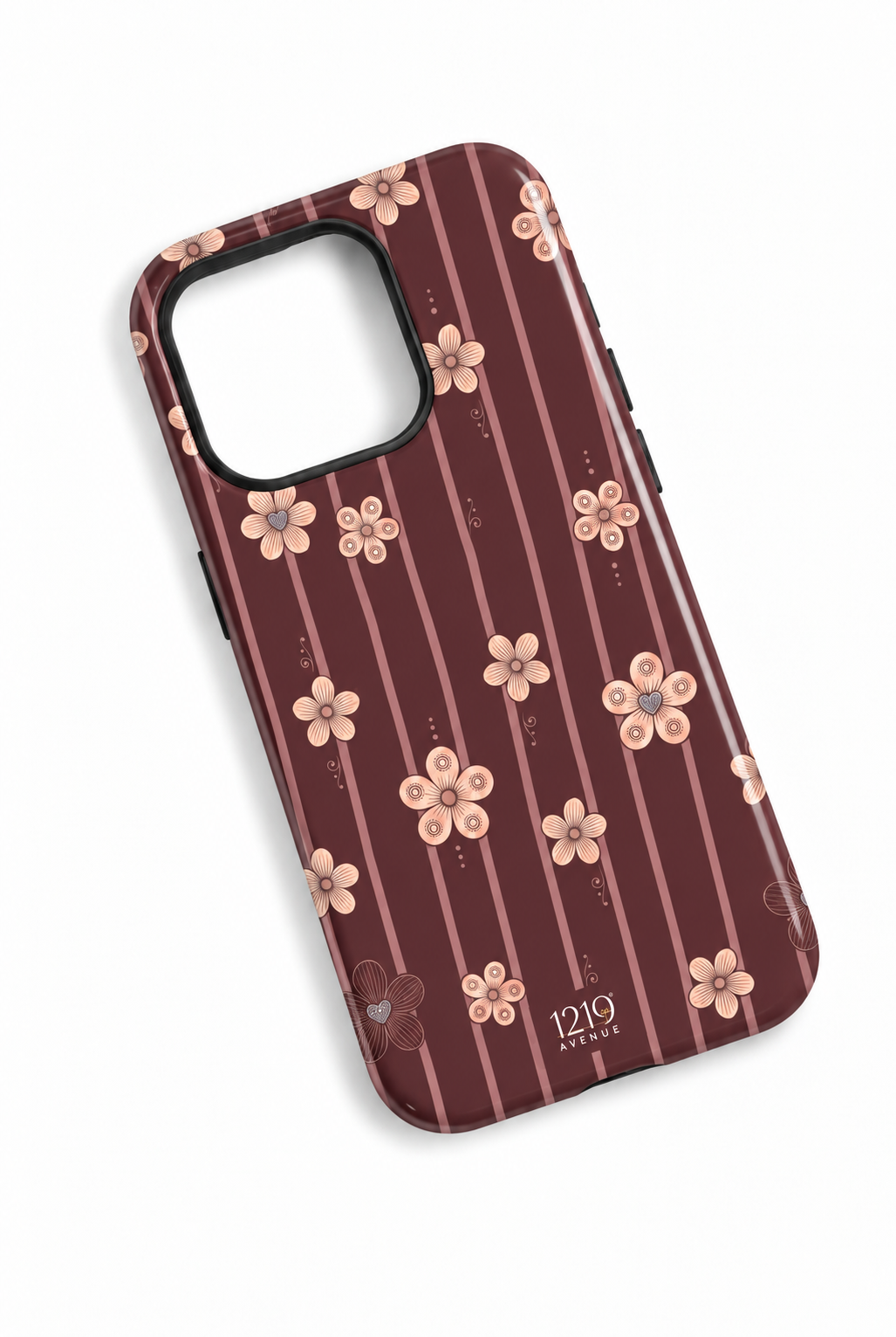Cloud Skin Case for iPhone 14 to 17 Series| Floral Symphony Print | Premium 3D Hard Shell Cover 1219 Avenue