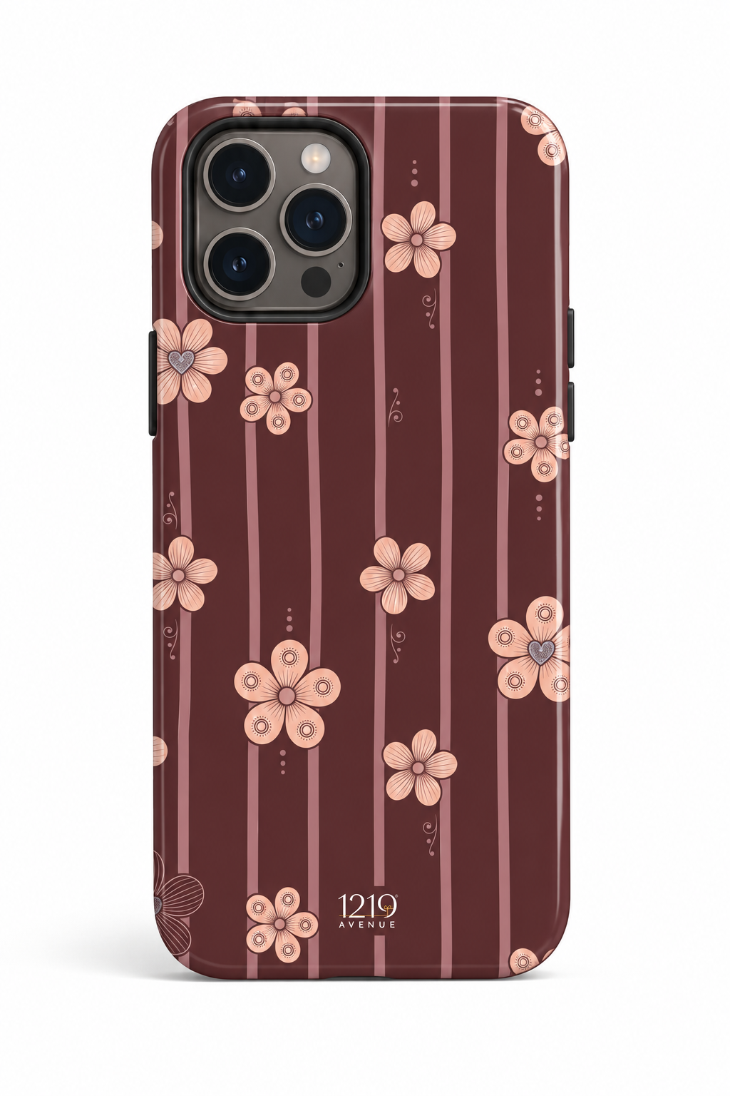 Cloud Skin Case for iPhone 14 to 17 Series| Floral Symphony Print | Premium 3D Hard Shell Cover 1219 Avenue
