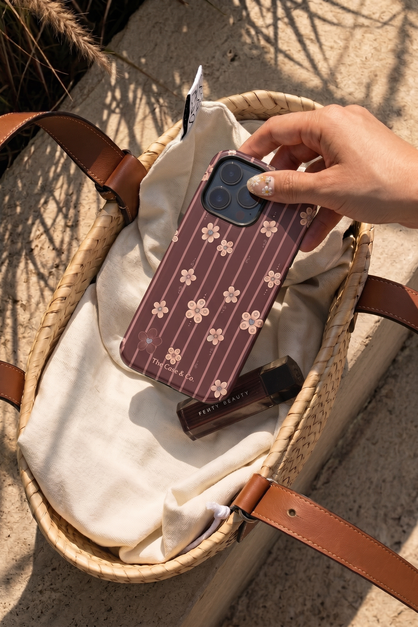 Cloud Skin Case for iPhone 14 to 17 Series| Floral Symphony Print | Premium 3D Hard Shell Cover 1219 Avenue