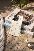 Cloud Skin Case for iPhone 14 to 17 Series| Flower Strings Print | Premium 3D Hard Shell Cover 1219 Avenue