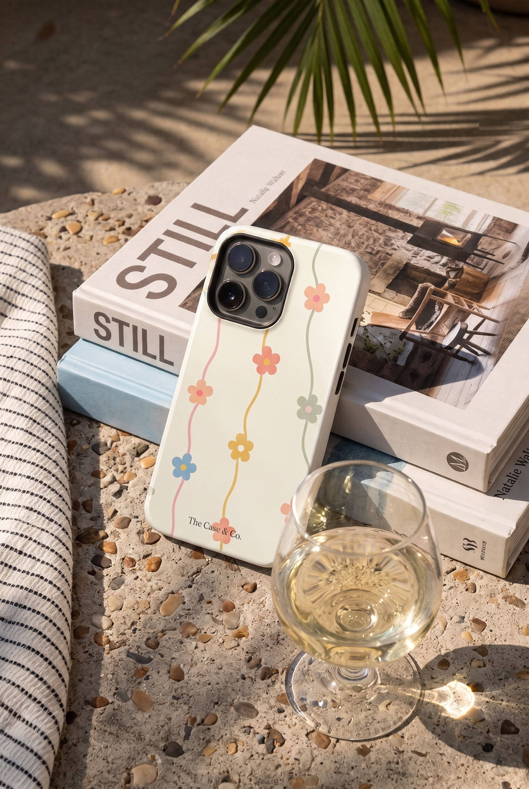 Cloud Skin Case for iPhone 14 to 17 Series| Flower Strings Print | Premium 3D Hard Shell Cover 1219 Avenue