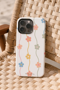 Cloud Skin Case for iPhone 14 to 17 Series| Flower Strings Print | Premium 3D Hard Shell Cover 1219 Avenue