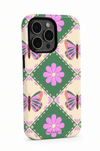 Cloud Skin Case for iPhone 14 to 17 Series| Garden of Wings Print | Premium 3D Hard Shell Cover 1219 Avenue