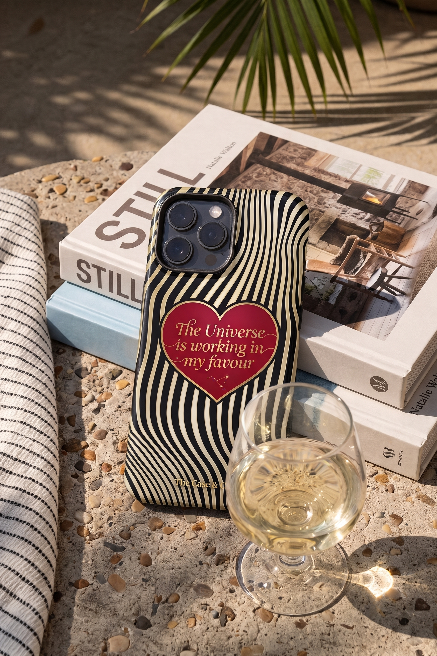 Cloud Skin Case for iPhone 14 to 17 Series| Golden Flow Print | Premium 3D Hard Shell Cover 1219 Avenue