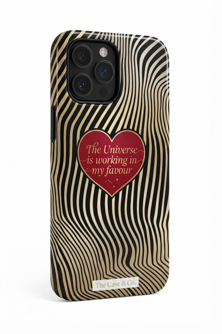 Cloud Skin Case for iPhone 14 to 17 Series| Golden Flow Print | Premium 3D Hard Shell Cover 1219 Avenue