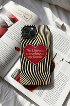 Cloud Skin Case for iPhone 14 to 17 Series| Golden Flow Print | Premium 3D Hard Shell Cover 1219 Avenue