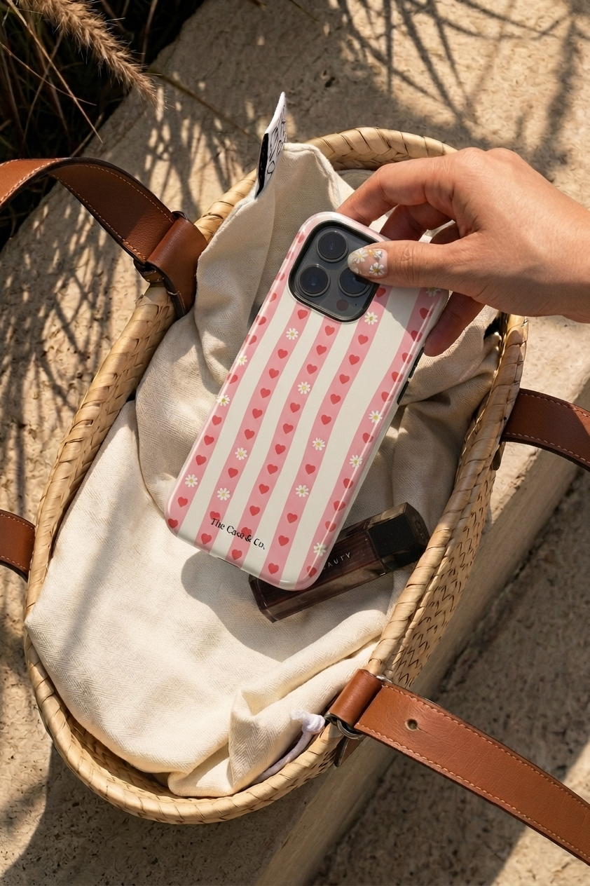 Cloud Skin Case for iPhone 14 to 17 Series| Heart Parade Print | Premium 3D Hard Shell Cover 1219 Avenue