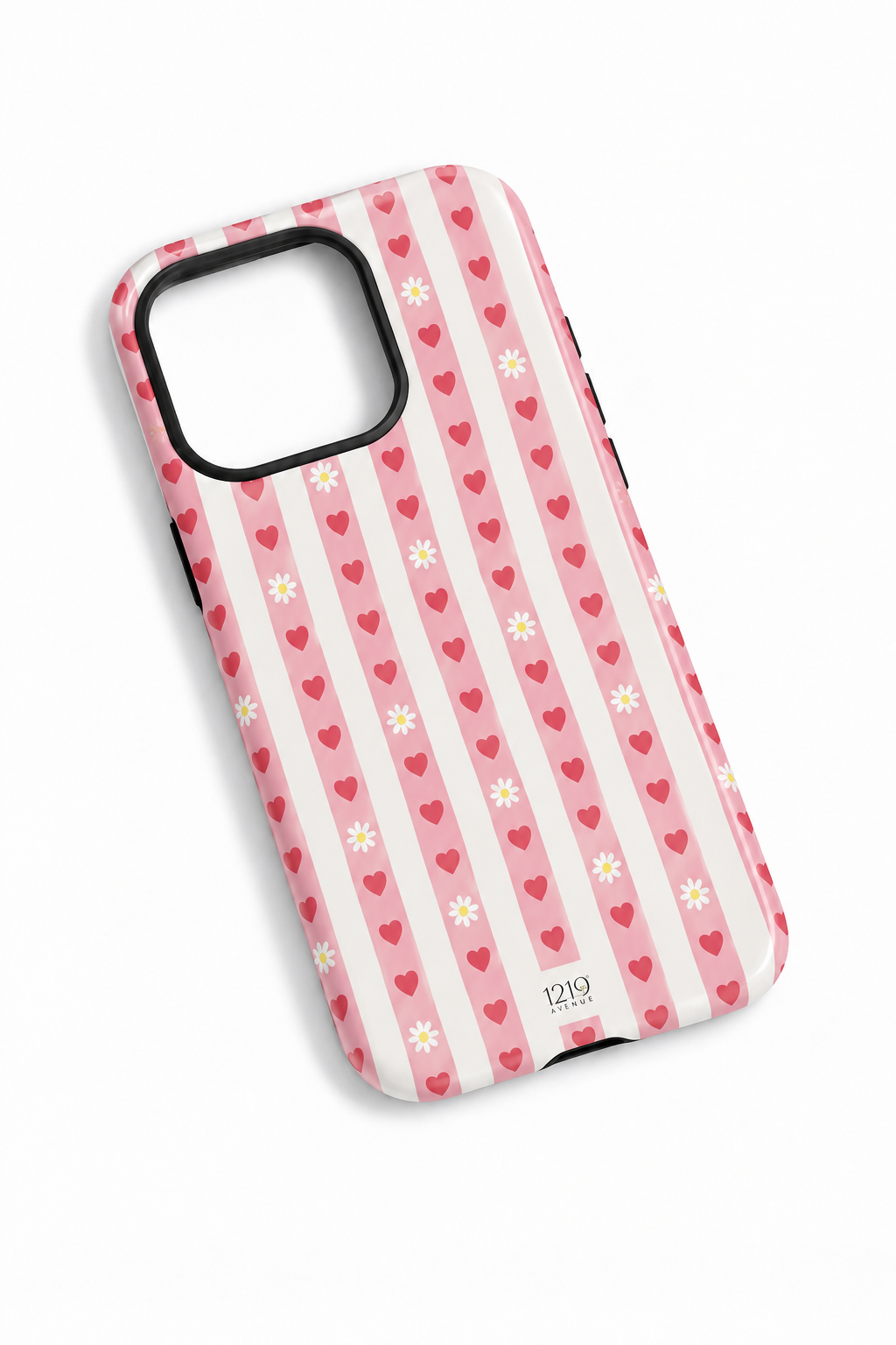 Cloud Skin Case for iPhone 14 to 17 Series| Heart Parade Print | Premium 3D Hard Shell Cover 1219 Avenue