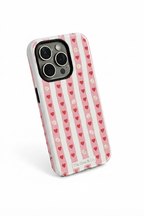 Cloud Skin Case for iPhone 14 to 17 Series| Heart Parade Print | Premium 3D Hard Shell Cover 1219 Avenue